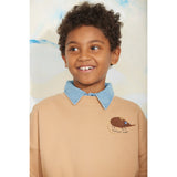 Mini Rodini Beige Elephant Shrew Emb Sweatshirt