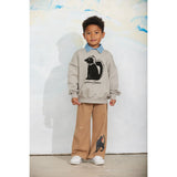 Mini Rodini Brown Panther Sp Melange Sweatpants