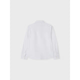 Name It Bright White Nkmnewsa Ls Skjorte Noos
