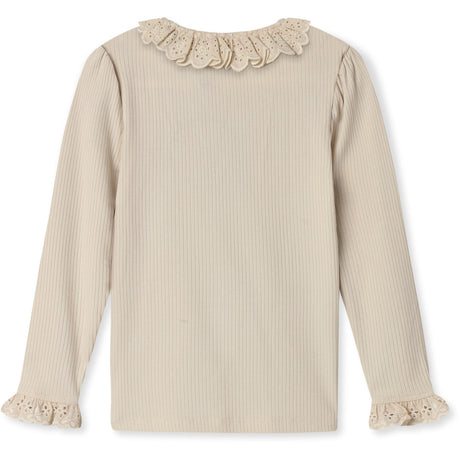 Fliink Sandshell Kenna Ls Lace Bluse