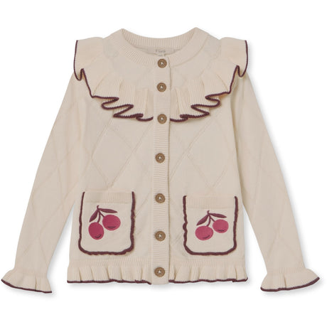 Fliink Sandshell Nova Embr. Ruffle Cardigan