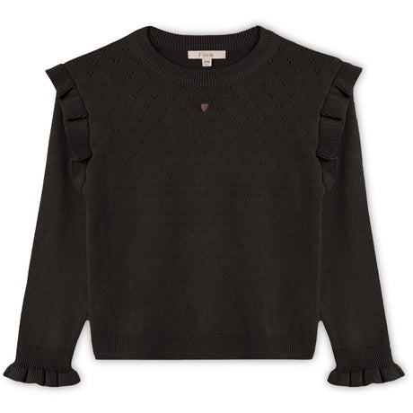 Fliink Coffee Bean Fame O-Neck Bluse