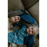 Fliink Medium Blue Aop Don Denim Spencer Kjole