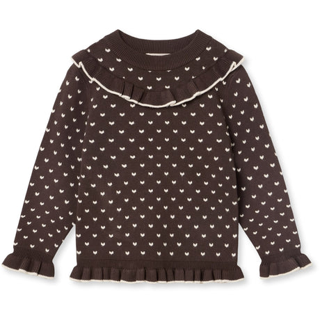 Fliink Coffee Bean / Sandshell Fame Contrast Bluse
