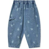 Fliink Medium Blue Aop Don Denim Duna Cargo Bukser