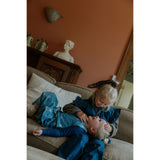 Fliink Medium Blue Aop Don Denim Duna Cargo Bukser