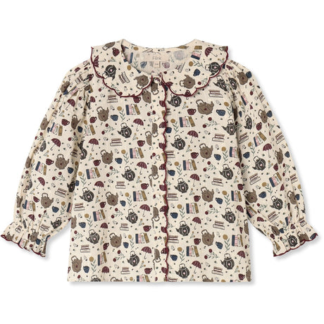 Fliink Sandshell Aop Cosy Ls Bluse