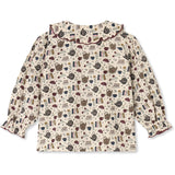 Fliink Sandshell Aop Cosy Ls Bluse