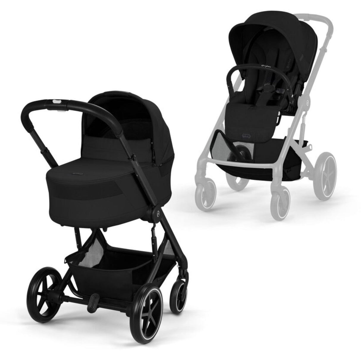 Cybex Moon Black Balios S Lux Blk Inklusiv Cot S Lux