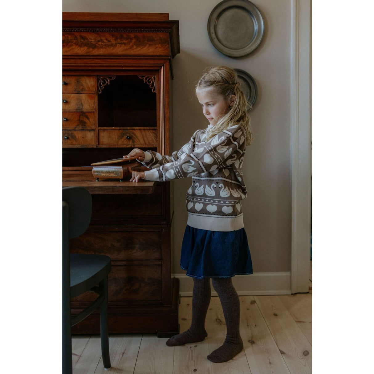 Fliink Dark Denim Blue Don Denim Nederdel
