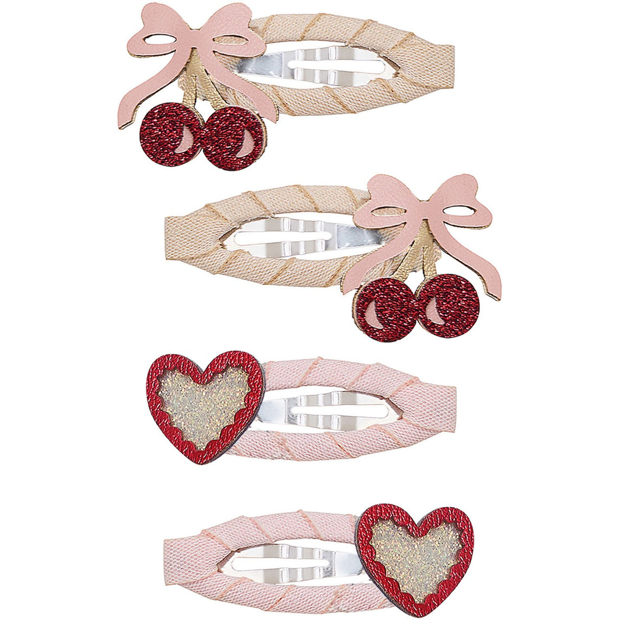 Mimi & Lula 4 Hårspænder - Fancy Cherries