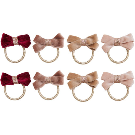 Mimi & Lula 8 Hårelastikker - Glitter Velvet Bow