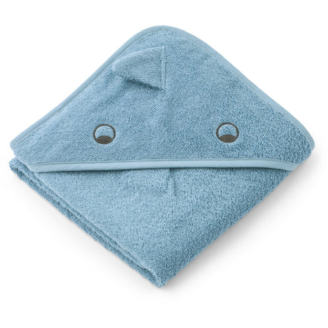 LIEWOOD Beach Blue Albert Dino Hooded Håndklæde