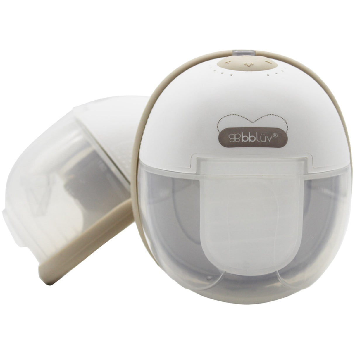 bblüv White/Beige Portable Elektrisk Dobbelt Breast Pump Med Heating