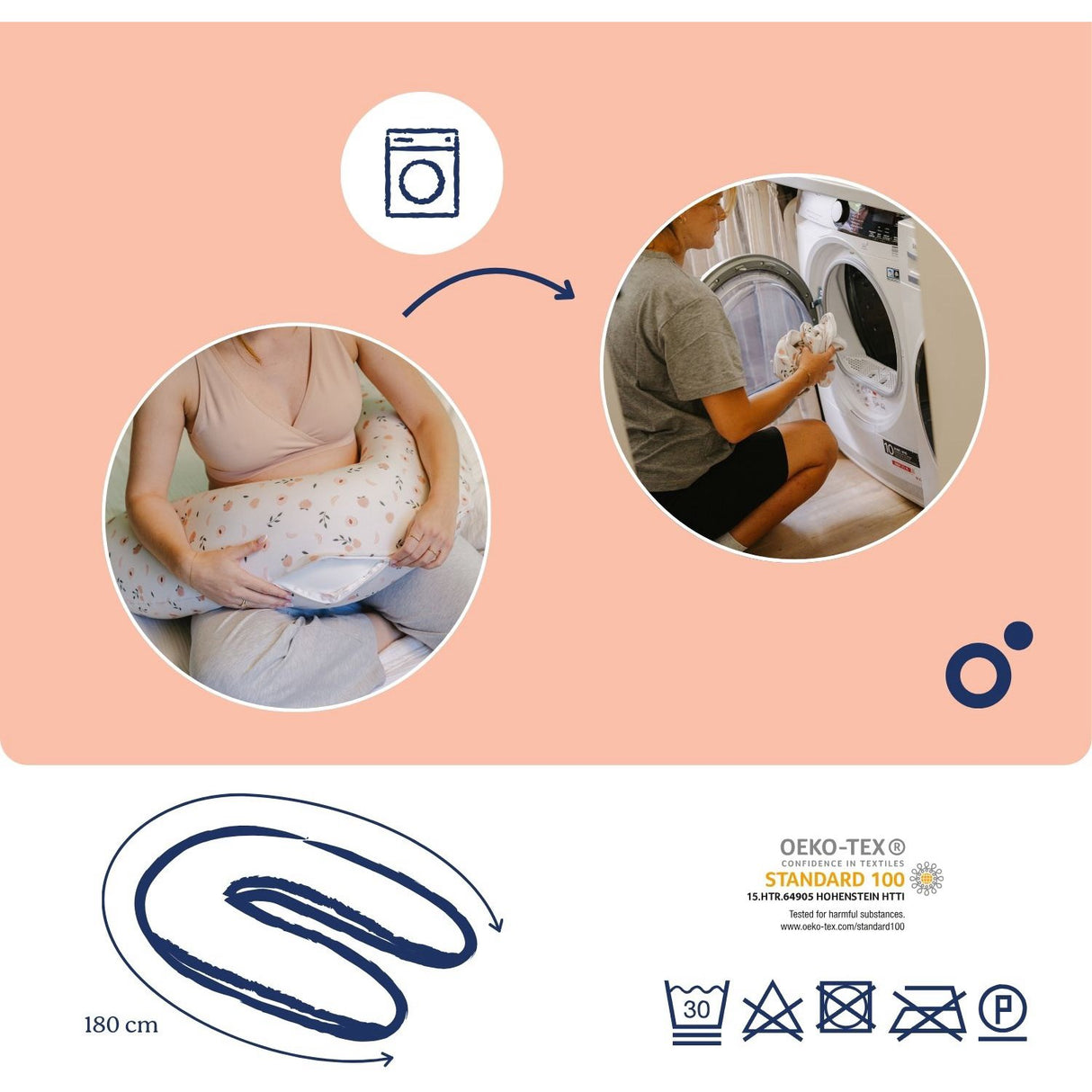 Doomoo Peach Nursing & Pregnancy Pude