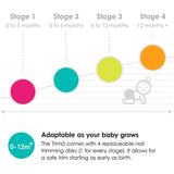 bblüv White/Blue Baby Elektrisk Nail File Refill 3-6 Months