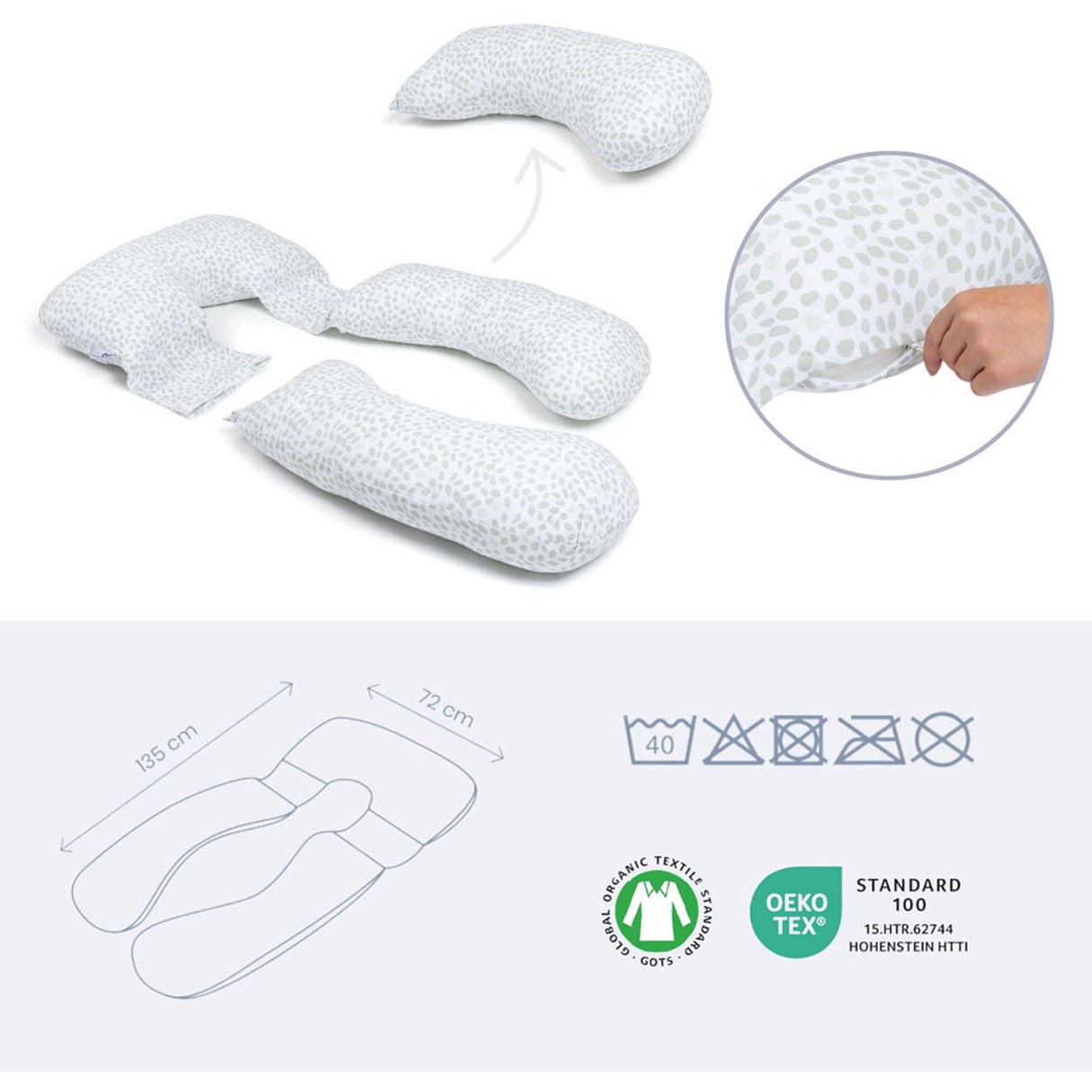 Doomoo Leaf Green Maxi Pregnancy Pude