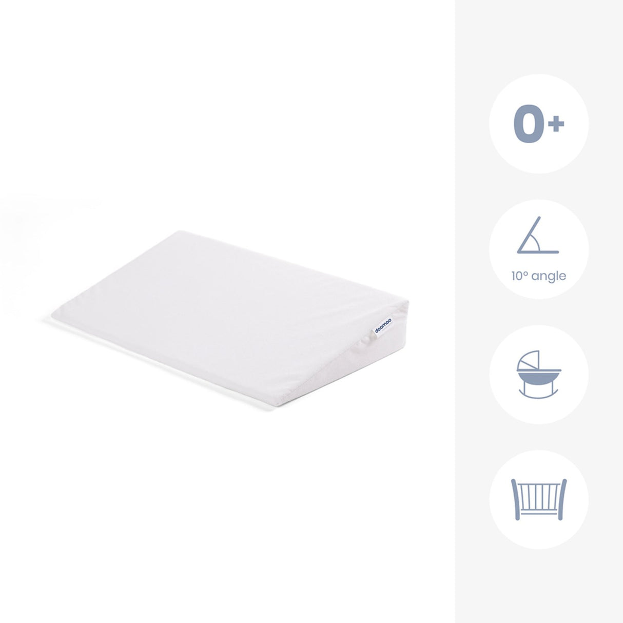 Doomoo White Wide Wedge Support Pude