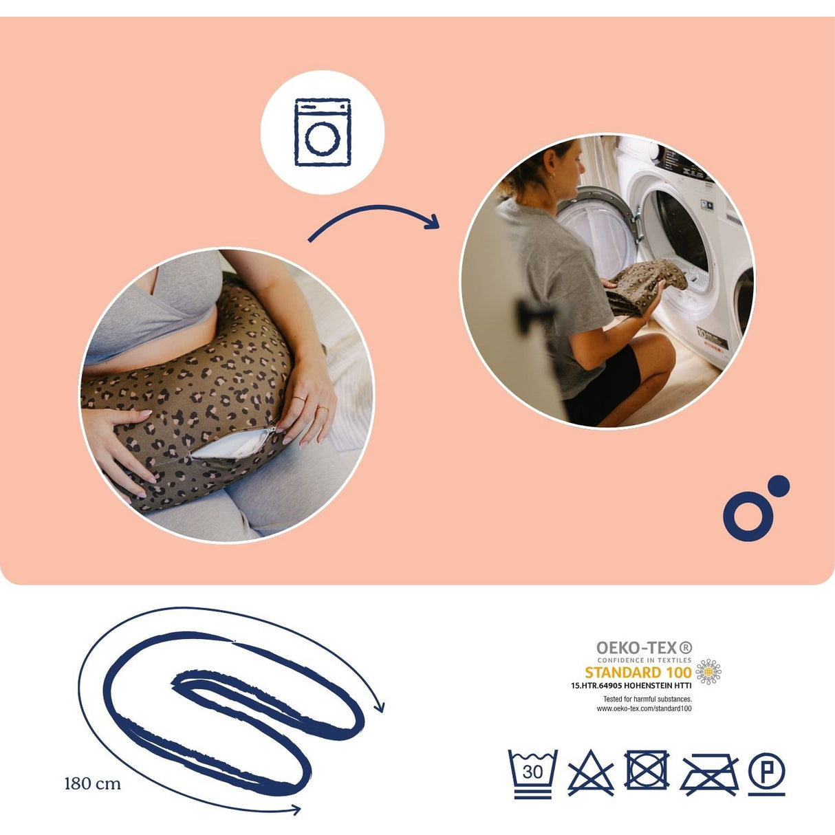 Doomoo Dark Leopard Nursing & Pregnancy Pude