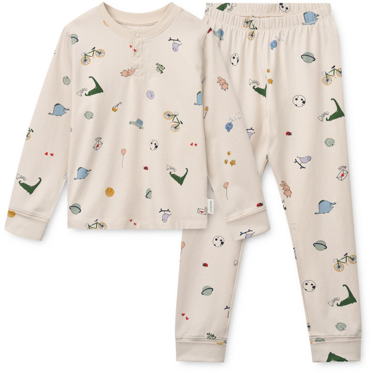 LIEWOOD Tamtam / Sandy Wilhelm Grow Printed Pyjamas Sæt