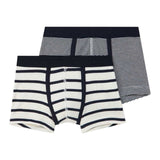 Petit Bateau Navy Stripe Boxershorts 2-Pak