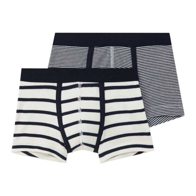 Petit Bateau Navy Stripe Boxershorts 2-Pak