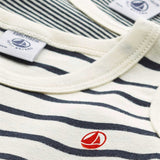 Petit Bateau Navy Stripe Undertrøje 2-Pak