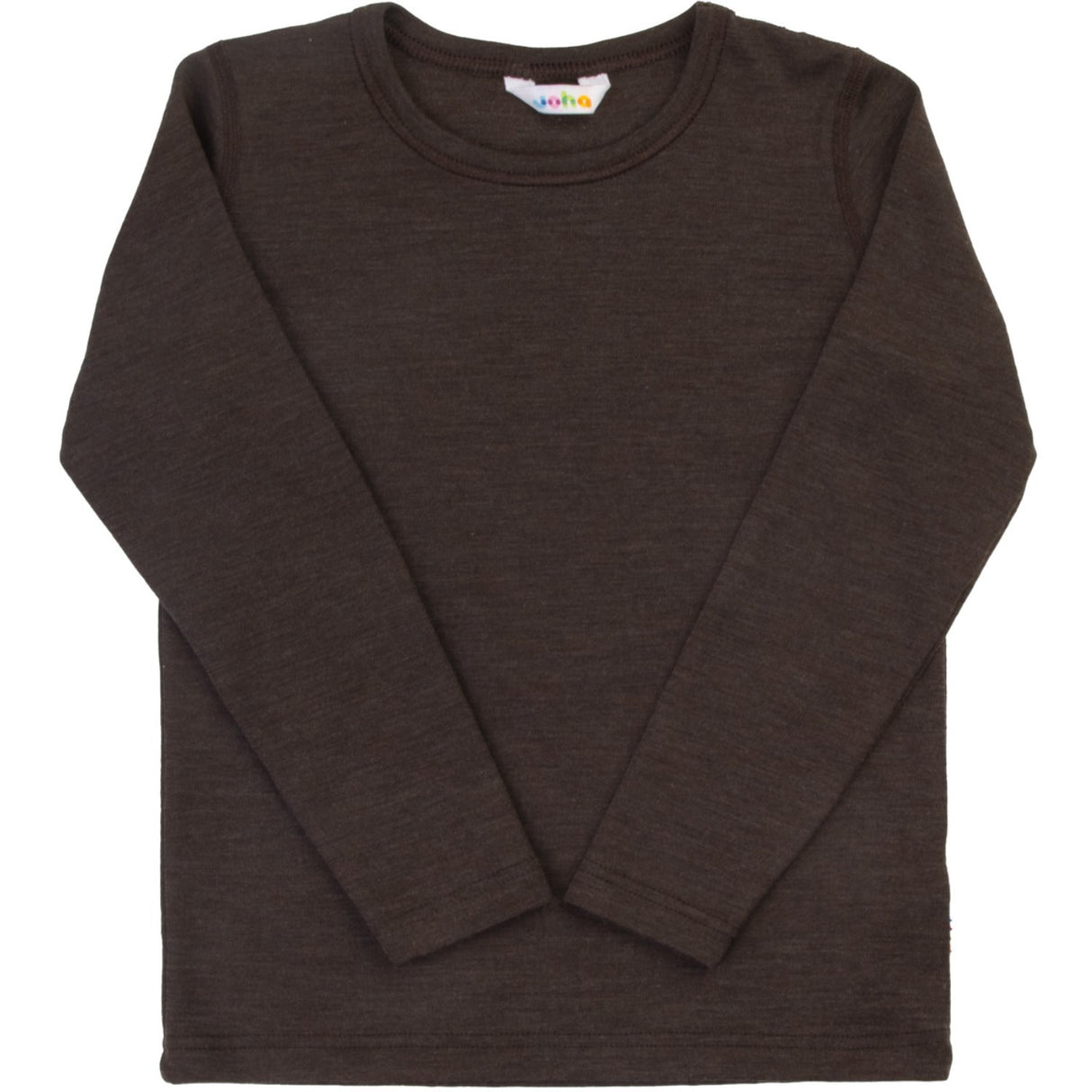 Joha Drk. Brown Bluse Med Long Ærmer