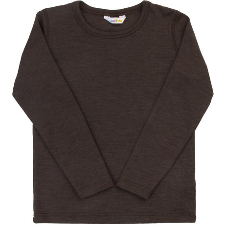 Joha Drk. Brown Bluse Med Long Ærmer
