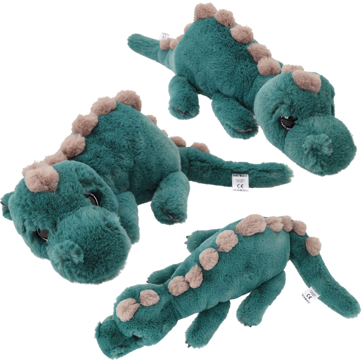 Dino World + Action Green Dinosaur Plys 50 Cm