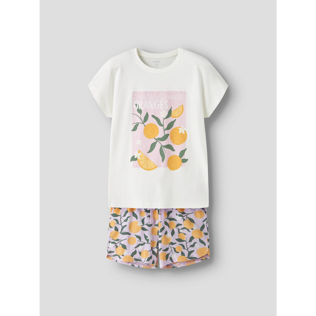 Name It Cloud Dancer Oranges Nkfvigea Capsl Top Sæt
