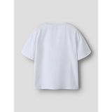 Name It Bright White Nkfaftina Stitch Ss Nreg Top Box Wdi