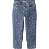 Name It Medium Blue Denim Dots Nmfpbella Mor Shaped Jeans 3555-Sz