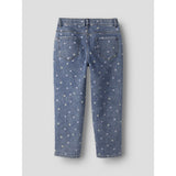 Name It Medium Blue Denim Dots Nmfpbella Mor Shaped Jeans 3555-Sz