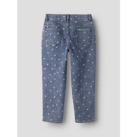 Name It Medium Blue Denim Dots Nmfpbella Mor Shaped Jeans 3555-Sz