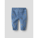 Name It Medium Blue Denim Sunflower Emb Nbfrose Shaped R Emb Jeans 2232-Yb