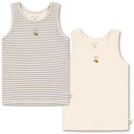 Konges Sløjd Blue Stripe Basic 2 Pak Tank Top Gots