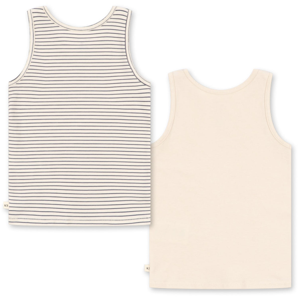 Konges Sløjd Blue Stripe Basic 2 Pak Tank Top Gots