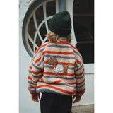 Konges Sløjd Tangerine Stripe Jody Embroidery Bamse Jakke Grs