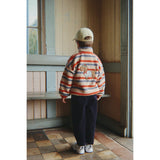 Konges Sløjd Tangerine Stripe Jody Embroidery Bamse Jakke Grs