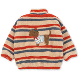 Konges Sløjd Tangerine Stripe Jody Embroidery Bamse Jakke Grs