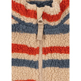 Konges Sløjd Tangerine Stripe Jody Embroidery Bamse Jakke Grs