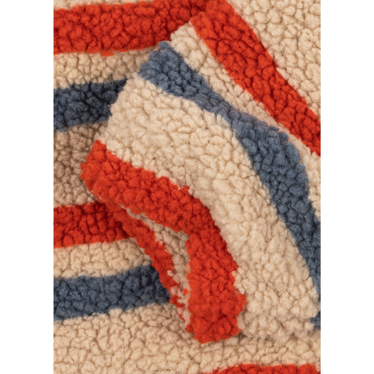 Konges Sløjd Tangerine Stripe Jody Embroidery Bamse Jakke Grs