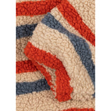 Konges Sløjd Tangerine Stripe Jody Embroidery Bamse Jakke Grs