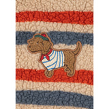 Konges Sløjd Tangerine Stripe Jody Embroidery Bamse Jakke Grs