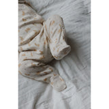 Petit Piao Eggnog Rabbit Aop Ppdio L_S Buksedragt Fold Feet Pointelle Nb