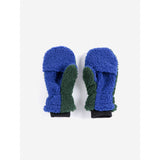 Bobo Choses Dark Green Farve Block Sheepskin Vanter