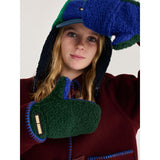 Bobo Choses Dark Green Farve Block Sheepskin Vanter