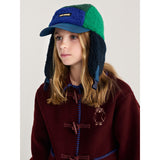 Bobo Choses Navy Blue Farve Block Sheepskin Chapka