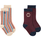 Bobo Choses Red Curious Owl Strømper Pak